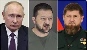 WSJ: karo pradžioje V.Putinas įsakė R.Kadyrovui nužudyti V.Zelenskį