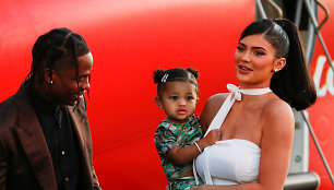 Travisas Scottas, Kylie Jenner ir Stormi Webster