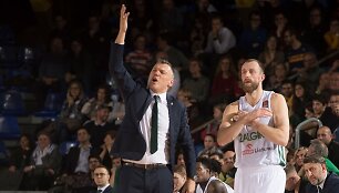 &Scaron;arūnas Jasikevičius ir Artūras Milaknis