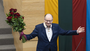 Buvęs Seimo Pirmininkas Česlovas Juršėnas apdovanotas Aleksandro Stulginskio žvaigžde