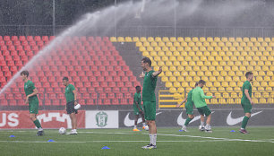 Vilniaus „Žalgirio“ treniruotė prieš rungtynes su „Galatasaray“