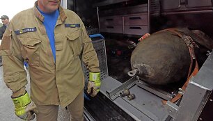 Vokietijoje neutralizuota 500 kg sverianti Antrojo pasaulinio karo laikų bombą