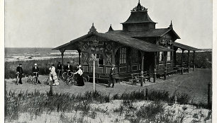 Paplūdimio restoranas „Strandhalle“. Album von Memel und Umgegend. Berlin, [apie 1905]