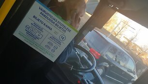Autobuso vairuotojas pažeidė taisykles