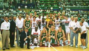 Lietuvos ir JAV rinktinės 1992 metais Barselonoje