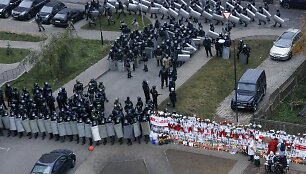 Pareigūnai Minske