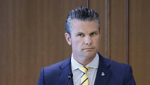 JAV gynybos sekretorius Pete'as Hegsethas / Kiyoshi Ota / AP