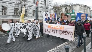 Pienininkų protesto akcija