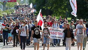 Protestuotojai Minske