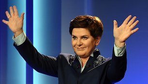 Kandidatė į Lenkijos premjeres – PiS atstovė Beata Szydlo