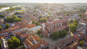 Ankstyvas sekmadienio rytas Kauno senamiestyje