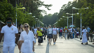 Ramybe alsuojantis sekmadienio vakaras Palangoje