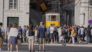 Lisabonoje įvyko funikulieriaus avarija / AP