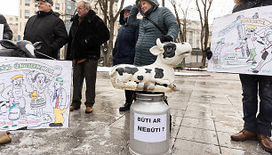 Pienininkų protestas prie Vyriausybės