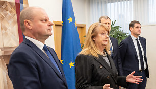 Saulius Skvernelis, Vilija Blinkevičiūtė, Gintautas Paluckas, Remigijus Žemaitaitis