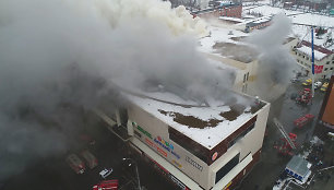 Gaisras prekybos ir pramogų centre „Žiemos vyšnia“ Kemerove