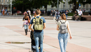 Vilniečiai džiaugiasi &scaron;iltu savaitgaliu