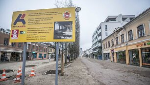 Rekonstruojama Laisvės alėja Kaune