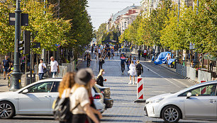 Saulėto šeštadienio Vilniuje akimirka