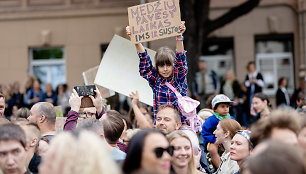 Protestas dėl medžių J.Basanavičiaus gatvėje