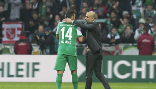 Pepas Guardiola ir Claudio Pizarro