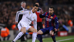 Cristiano Ronaldo ir Jordi Alba