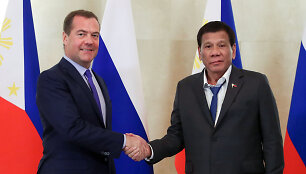 Dmitrijus Medvedevas ir Rodrigo Duterte
