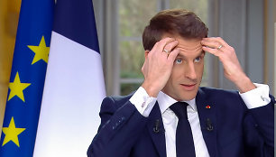 Prancūzijos prezidentas Emmanuelis Macronas