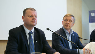 Saulius Skvernelis ir Ramūnas Karbauskis