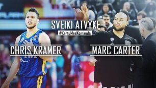 &bdquo;Lietuvos ryto&ldquo; naujokai: Chrisas Krameris ir Marcas Antonio Carteris