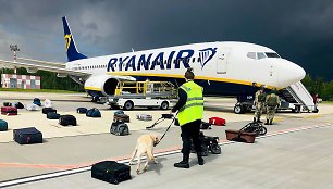 „Ryanair“ lėktuvas, priverstas nusileisti Minske