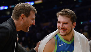 Dirkas Nowitzkis ir Luka Dončičius