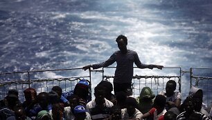 Viduržemio jūroje i&scaron;gelbėti migrantai