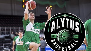 Martynas Pocevičius ir naujojo „Alytaus“ klubo logotipas