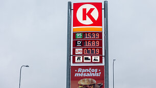 Kuro kainos &bdquo;Circle K&ldquo; degalinėje