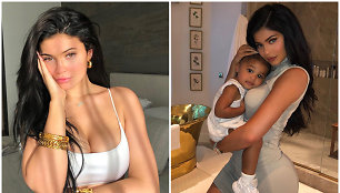 Kylie Jenner su dukra Stormi Webster