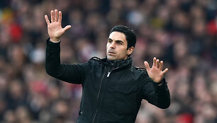 Londono &bdquo;Arsenal&ldquo; treneris Mikelis Arteta.