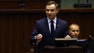 Andrzejus Duda prisaikdintas naujuoju Lenkijos prezidentu