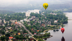 Skrydis oro balionu virš Zarasų