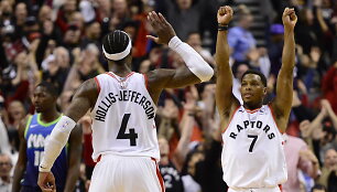 Rondae Hollisas-Jeffersonas ir Kyle'as Lowry