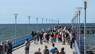 Ilgasis savaitgalis Palangoje prasidėjo ramiai