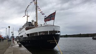 Klaipėdoje kruizinės laivybos sezoną pabaigė pirmą kartą į Klaipėdą atplaukęs garlaivis su Norvegijos vėliava,