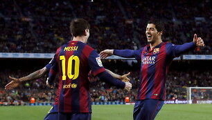 Lionelis Messi ir Luisas Suarezas