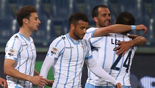 „Lazio“ futbolininkų džiaugsmas