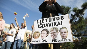 Protestas prie&scaron; Galimybių pasą