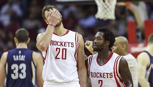 Donatas Motiejūnas ir Patrickas Beverley