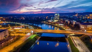 Vilnius po saulėlydžio