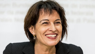 &Scaron;veicarijos prezidente perrinkta Doris Leuthard