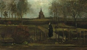 Vincento van Gogho paveikslas &bdquo;Klebonijos sodas Niunene pavasarį&ldquo;