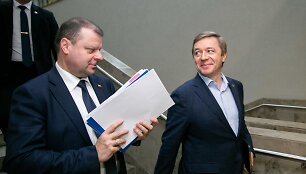 Saulius Skvernelis ir Ramūnas Karbauskis